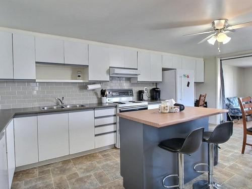 Cuisine - 21 Rue Yvon, Rouyn-Noranda, QC - Indoor Photo Showing Kitchen With Double Sink