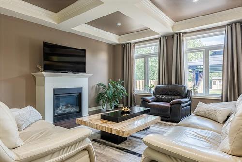 186 Millen Road, Hamilton, ON - Indoor Photo Showing Living Room With Fireplace