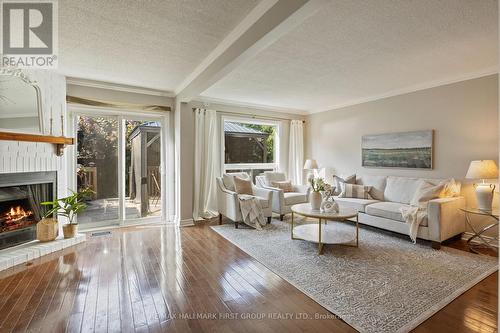 30 Leach Drive, Ajax (South East), ON - Indoor Photo Showing Living Room With Fireplace