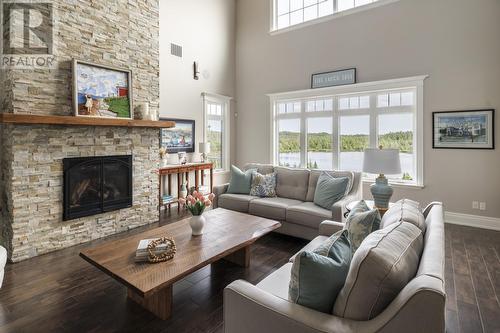 49 Round Pond Road, Portugal Cove-St. Philips, NL - Indoor Photo Showing Living Room With Fireplace