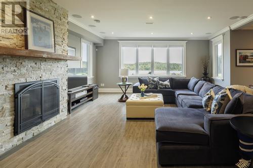 49 Round Pond Road, Portugal Cove-St. Philips, NL - Indoor Photo Showing Living Room With Fireplace