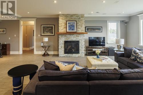 49 Round Pond Road, Portugal Cove-St. Philips, NL - Indoor Photo Showing Living Room With Fireplace