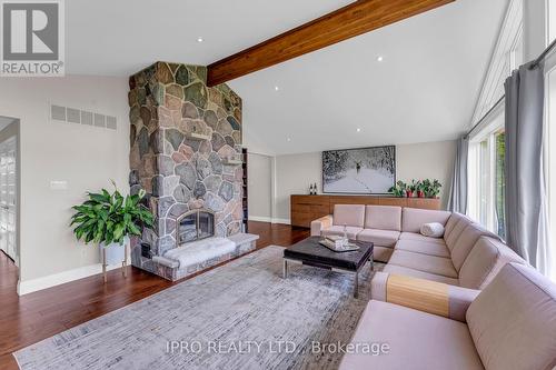 993608 Mono-Adjala Townline, Mono, ON - Indoor Photo Showing Living Room With Fireplace