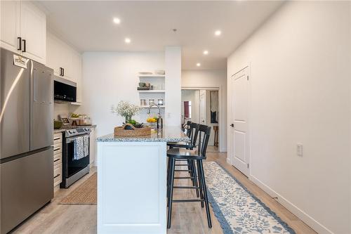 85 Robinson Street|Unit #1002, Hamilton, ON - Indoor Photo Showing Kitchen With Stainless Steel Kitchen With Upgraded Kitchen