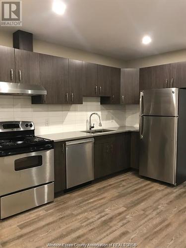 1445 Ouellette Unit# Loft 3, Windsor, ON - Indoor Photo Showing Kitchen With Stainless Steel Kitchen