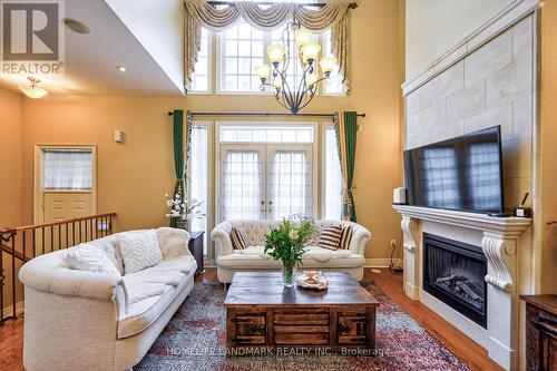 23 Rouge Valley Drive W, Markham, ON - Indoor Photo Showing Living Room With Fireplace