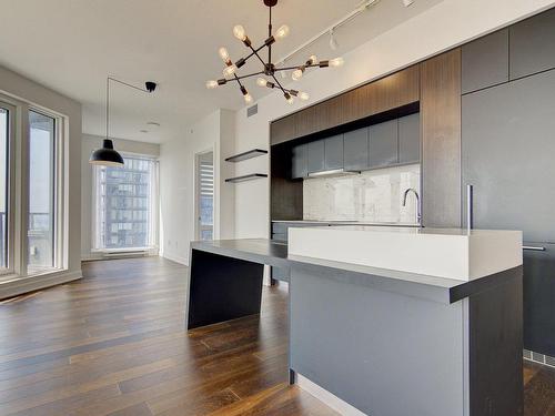 Living room - 3104-1188 Rue St-Antoine O., Montréal (Ville-Marie), QC - Indoor Photo Showing Kitchen