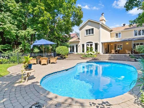 Backyard - 42A Av. Du Golf, Pointe-Claire, QC - Outdoor With In Ground Pool With Deck Patio Veranda With Backyard