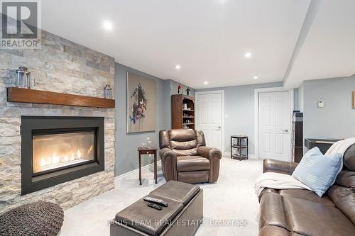 142 Livingstone Street W, Barrie (West Bayfield), ON - Indoor Photo Showing Living Room With Fireplace