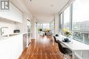 307 - 75 Queens Wharf Road, Toronto, ON  - Indoor Photo Showing Kitchen With Double Sink 