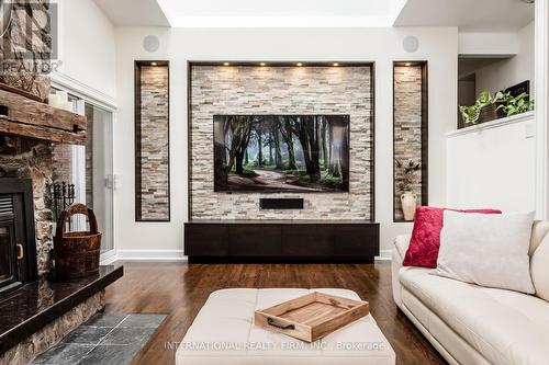 1994 Taunton Road N, Clarington, ON - Indoor Photo Showing Living Room With Fireplace