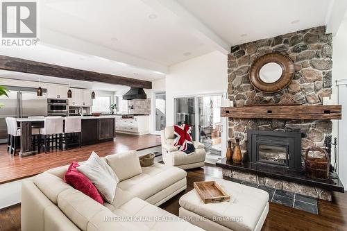 1994 Taunton Road N, Clarington, ON - Indoor Photo Showing Living Room With Fireplace