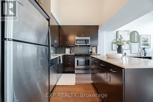 230 - 201 Carlaw Avenue, Toronto (South Riverdale), ON - Indoor Photo Showing Kitchen With Upgraded Kitchen