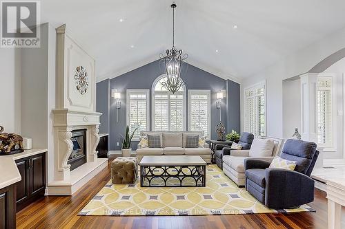 42 Monkman Court, Aurora, ON - Indoor Photo Showing Living Room With Fireplace