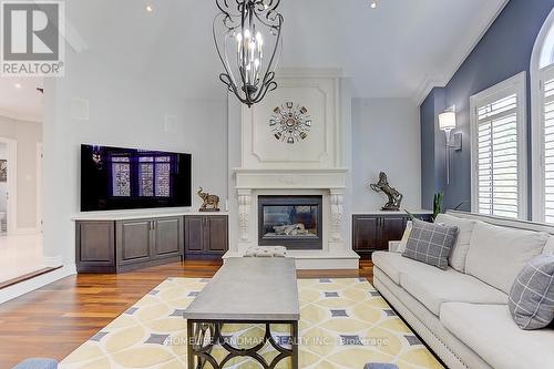 42 Monkman Court, Aurora, ON - Indoor Photo Showing Living Room With Fireplace