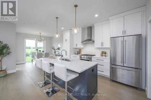 132 Crestview Drive, Middlesex Centre (Kilworth), ON - Indoor Photo Showing Kitchen With Stainless Steel Kitchen With Upgraded Kitchen