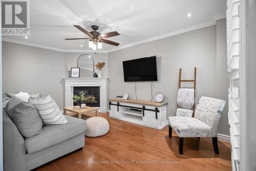 196 Eaton Street, Halton Hills (Georgetown), ON - Indoor Photo Showing Living Room With Fireplace