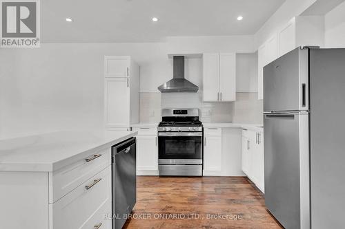 A - 221 Beatty Avenue S, Oshawa (Central), ON - Indoor Photo Showing Kitchen With Stainless Steel Kitchen