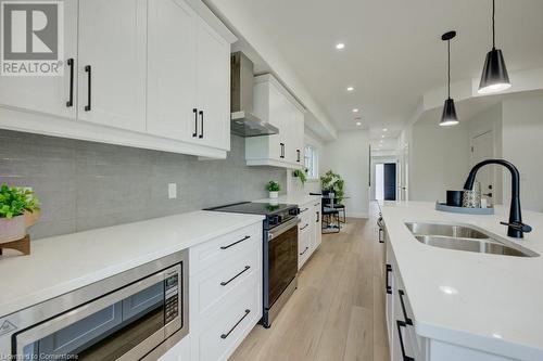 162 Weber Street W, Kitchener, ON - Indoor Photo Showing Kitchen With Double Sink With Upgraded Kitchen