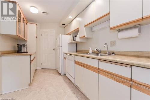 200 River Street Unit# 210, Fergus, ON - Indoor Photo Showing Kitchen With Double Sink