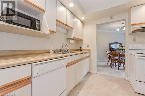 200 River Street Unit# 210, Fergus, ON - Indoor Photo Showing Kitchen With Double Sink