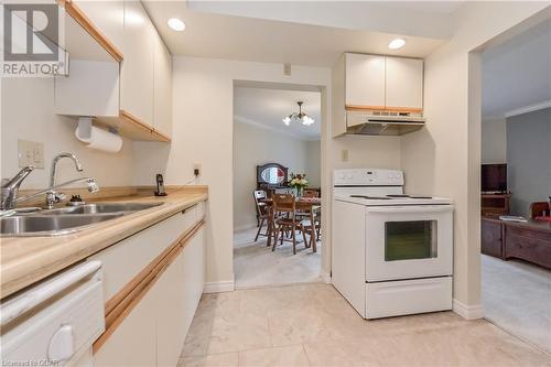 200 River Street Unit# 210, Fergus, ON - Indoor Photo Showing Kitchen With Double Sink