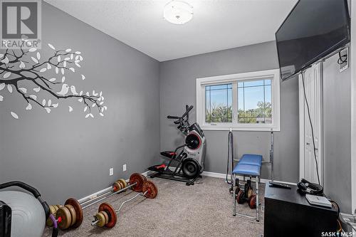 110 Canada Court, Hanley, SK - Indoor Photo Showing Gym Room