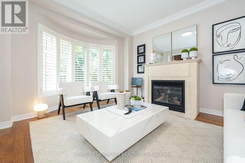 2412 Dunholm Gate, Oakville (Iroquois Ridge North), ON - Indoor Photo Showing Living Room With Fireplace