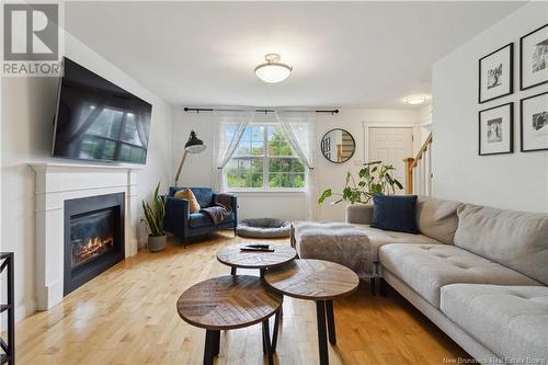 68 River Front Way, Fredericton, NB - Indoor Photo Showing Living Room With Fireplace