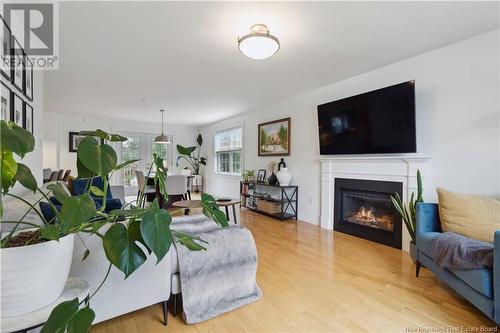 68 River Front Way, Fredericton, NB - Indoor Photo Showing Living Room With Fireplace