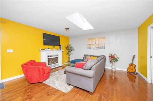 57 Tunis Street, St. Catharines, ON - Indoor Photo Showing Living Room With Fireplace