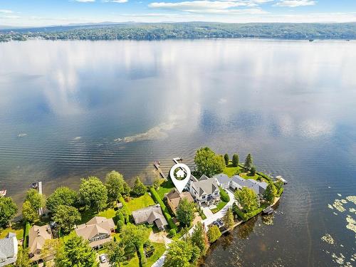 Aerial photo - 321 Av. Du Parc, Magog, QC - Outdoor With Body Of Water With View