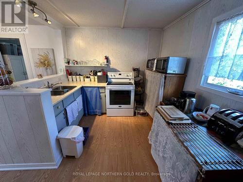 6 Fourth Avenue, Larder Lake, ON - Indoor Photo Showing Kitchen With Double Sink