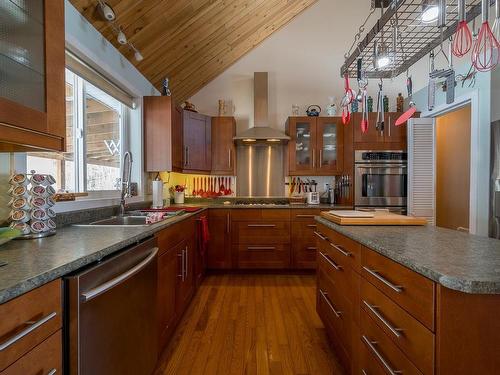 2104 Country Woods Road, South Shuswap, BC - Indoor Photo Showing Kitchen With Double Sink