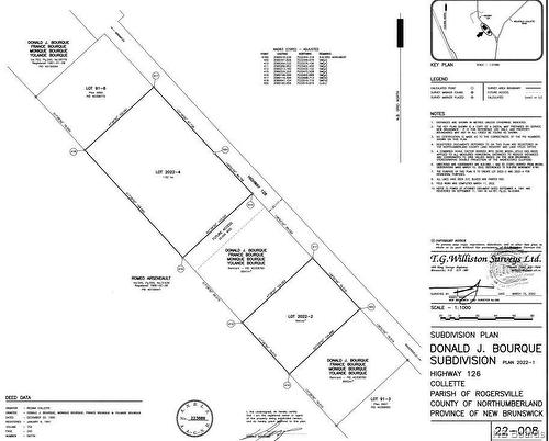 1.98 Acres Route 126, Collette, NB 