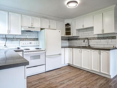 5 John St, Halton Hills, ON - Indoor Photo Showing Kitchen With Double Sink