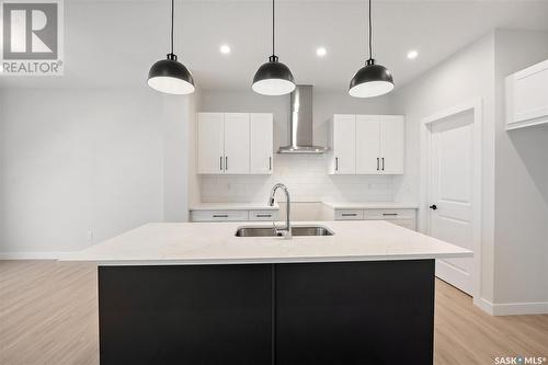 346 Dziadyk Bend, Saskatoon, SK - Indoor Photo Showing Kitchen With Double Sink With Upgraded Kitchen