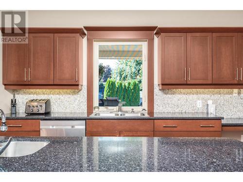 520 Crestview Drive, Coldstream, BC - Indoor Photo Showing Kitchen With Double Sink