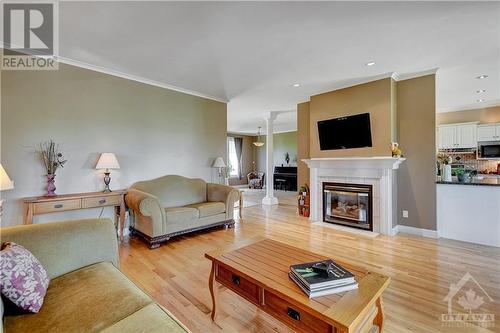 879 9Th Line Road, Carleton Place, ON - Indoor Photo Showing Living Room With Fireplace