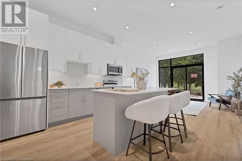 525 New Dundee Road Unit# 105, Kitchener, ON - Indoor Photo Showing Kitchen With Stainless Steel Kitchen With Upgraded Kitchen