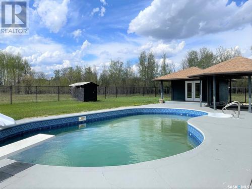 701 Bay Street, Hudson Bay, SK - Outdoor With In Ground Pool With Backyard