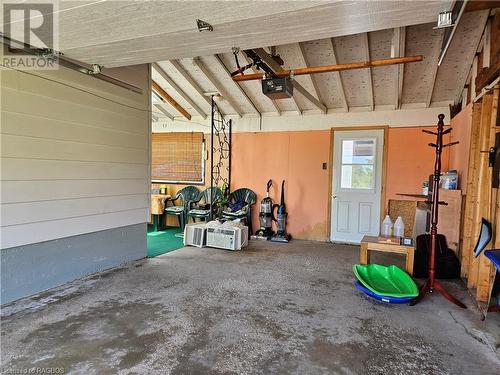 Garage from 16th Street West - 886 16Th Street W, Owen Sound, ON - Indoor Photo Showing Garage