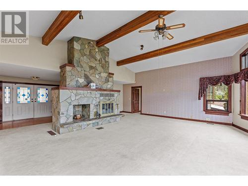 15021 Old Mission Road, Lake Country, BC - Indoor With Fireplace