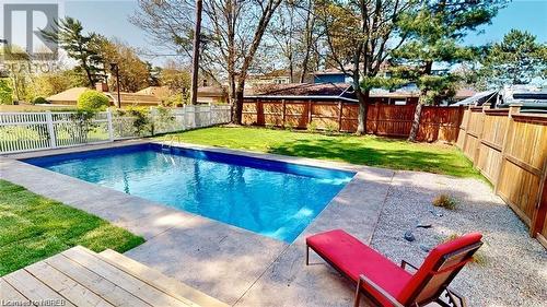 225 Parsons Avenue, North Bay, ON - Outdoor With In Ground Pool With Deck Patio Veranda With Backyard