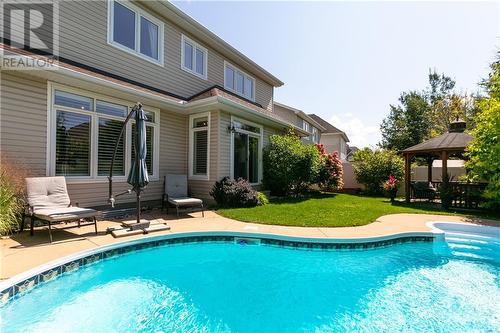 295 Bradwell Way, Ottawa, ON - Outdoor With In Ground Pool With Deck Patio Veranda