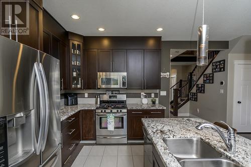 6957 Westmount Drive, Prince George, BC - Indoor Photo Showing Kitchen With Double Sink With Upgraded Kitchen