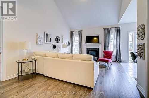 11 Seedhouse Road, Brampton, ON - Indoor Photo Showing Living Room With Fireplace