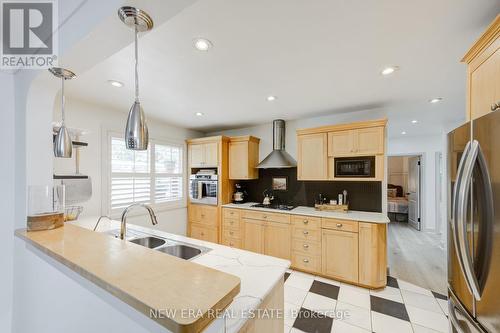 3 Fallsview Road, Hamilton, ON - Indoor Photo Showing Kitchen With Double Sink