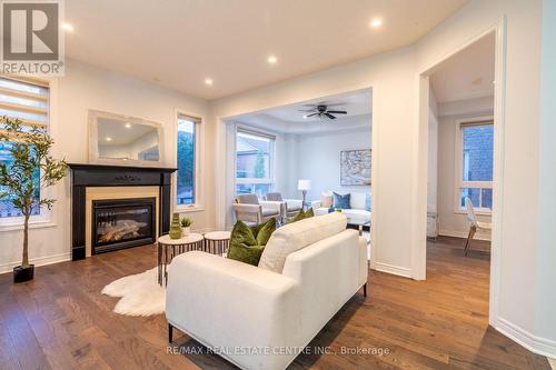 73 Pantomine Boulevard, Brampton (Bram West), ON - Indoor Photo Showing Living Room With Fireplace