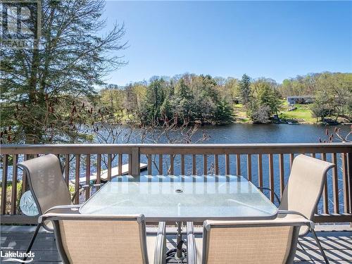 View to water from deck - 27 Burnside Bridge Road, Mcdougall, ON - Outdoor With Body Of Water